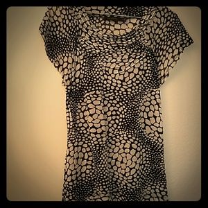 The Limited Black and White Printed Sheer Shirt